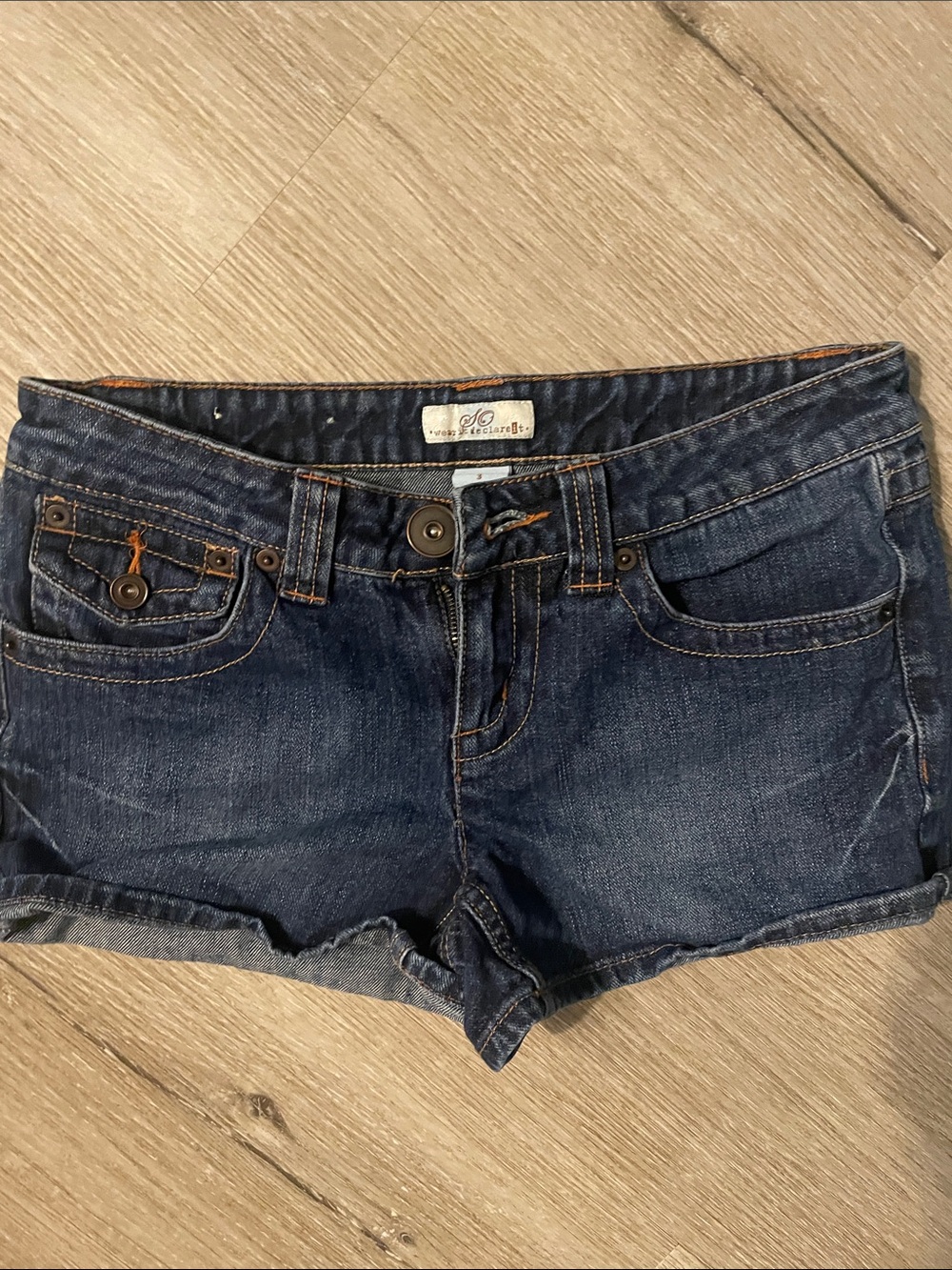 So Wear It Declare It Dark Indigo Denim Jean Shorts